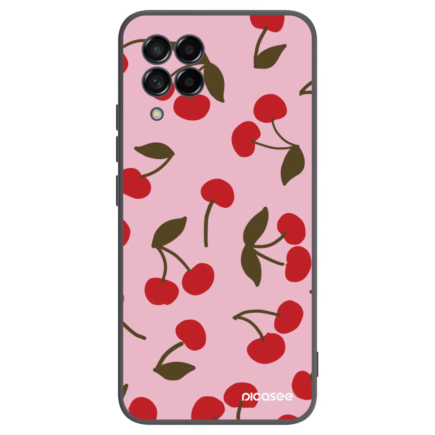Picasee silikónový čierny obal pre Samsung Galaxy M53 5G - Cherry
