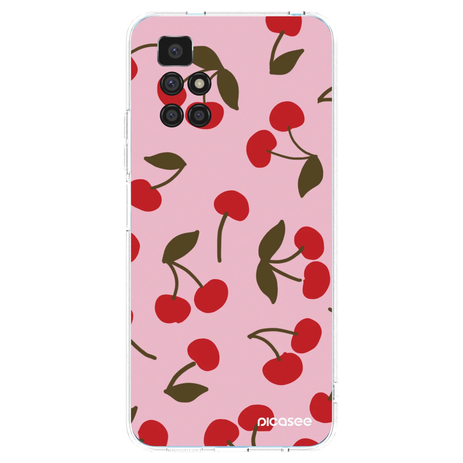 Picasee silikónový prehľadný obal pre Xiaomi Redmi 10 (2022) - Cherry