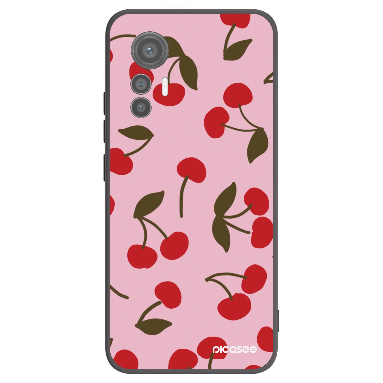 Picasee silikónový čierny obal pre Xiaomi 12 Lite - Cherry