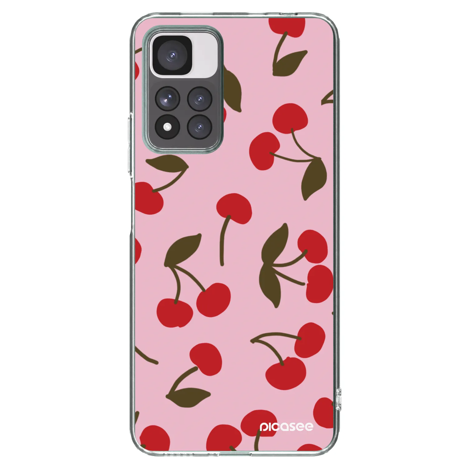 Picasee silikónový prehľadný obal pre Xiaomi Redmi Note 11 Pro+ 5G - Cherry