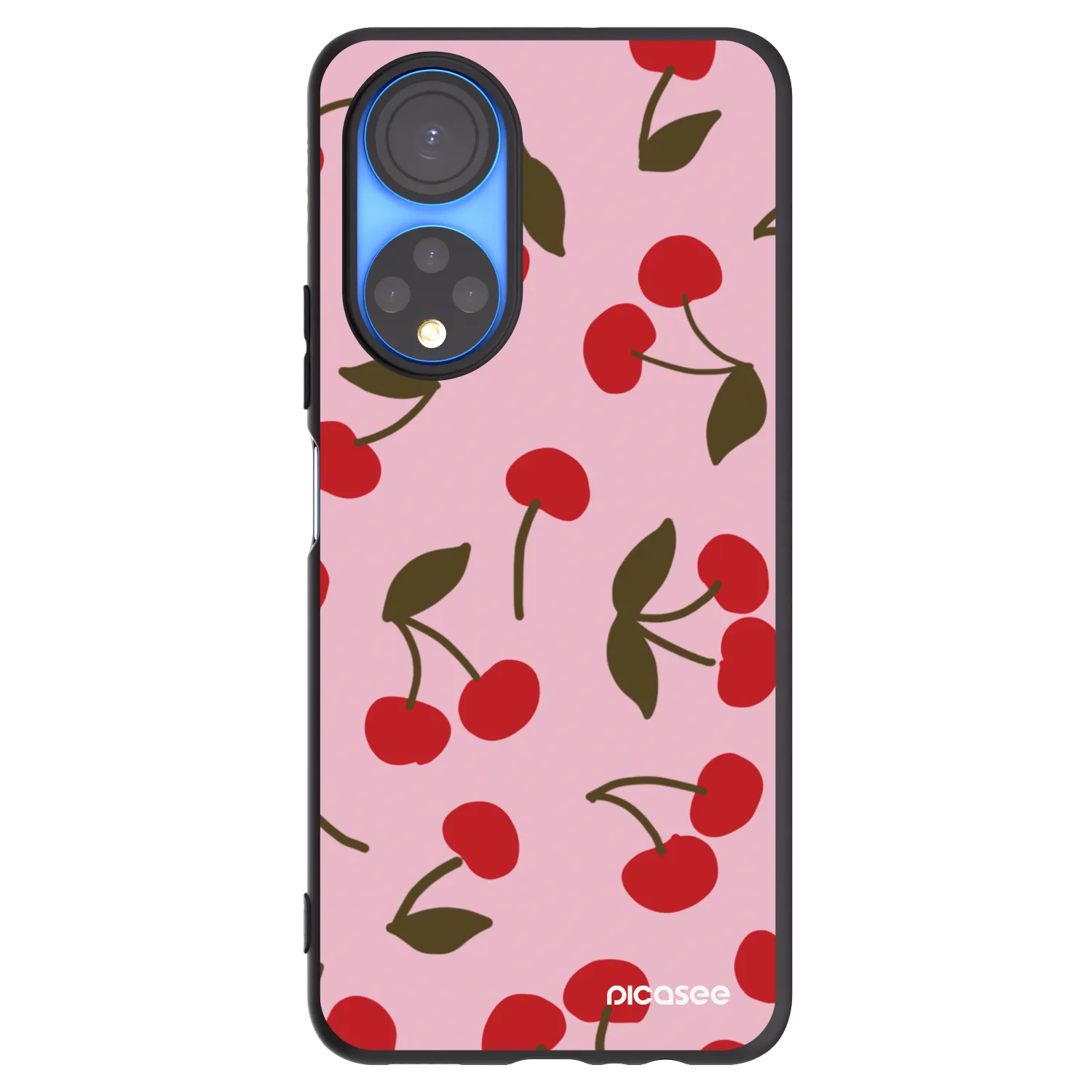 Picasee silikónový čierny obal pre Honor X7 - Cherry