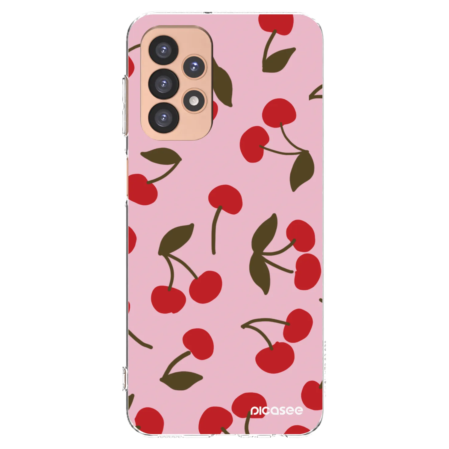 Picasee silikónový prehľadný obal pre Samsung Galaxy A23 A236B 5G - Cherry
