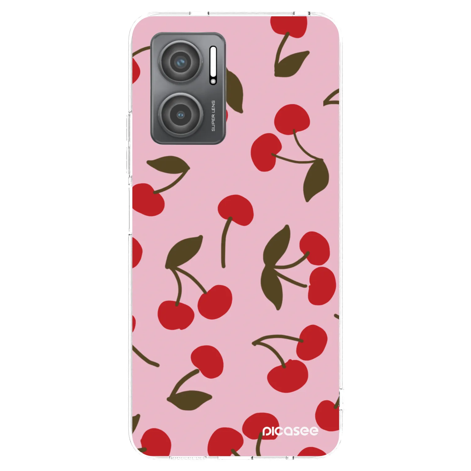 Picasee silikónový prehľadný obal pre Xiaomi Redmi 10 5G - Cherry