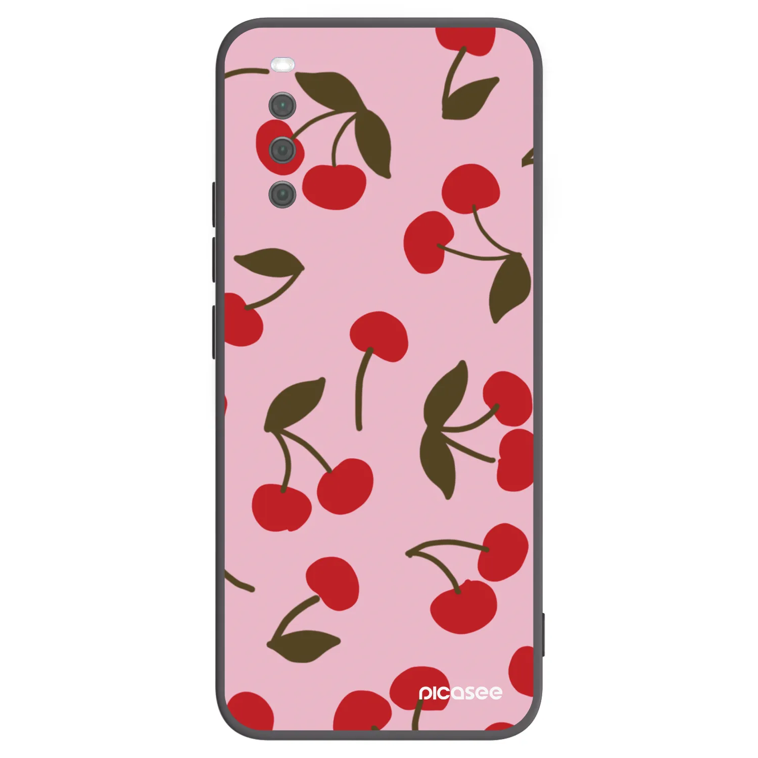 Picasee silikónový čierny obal pre Sony Xperia 10 III - Cherry