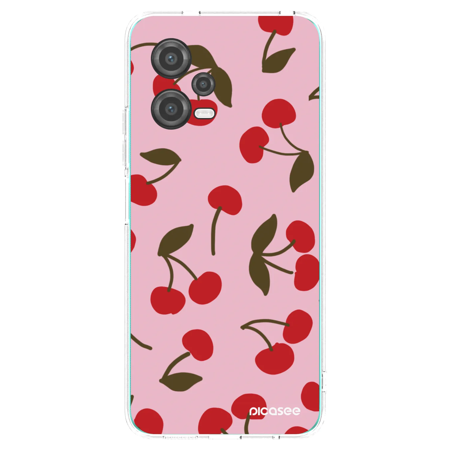 Picasee silikónový prehľadný obal pre Xiaomi Poco X5 - Cherry