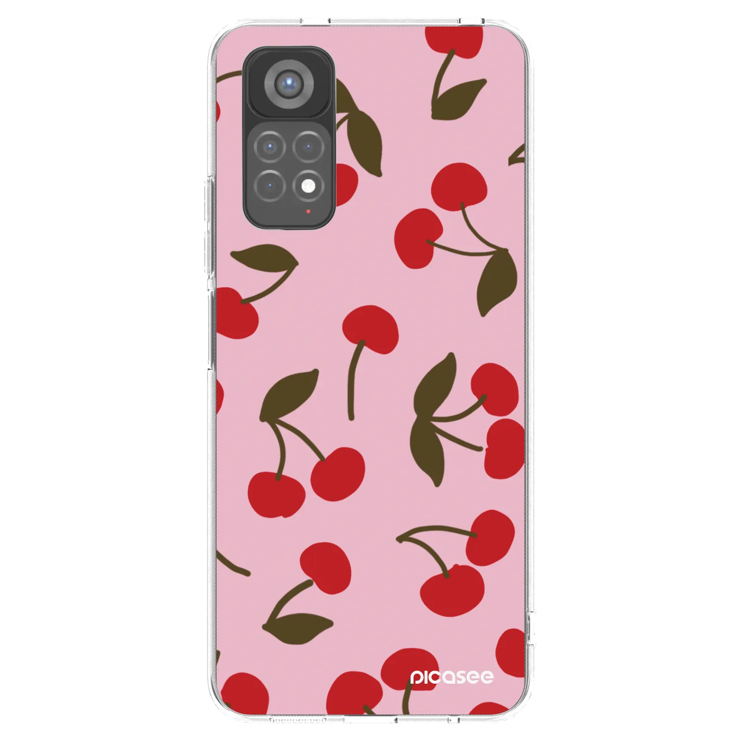 Picasee silikónový prehľadný obal pre Xiaomi Redmi Note 11S 5G - Cherry