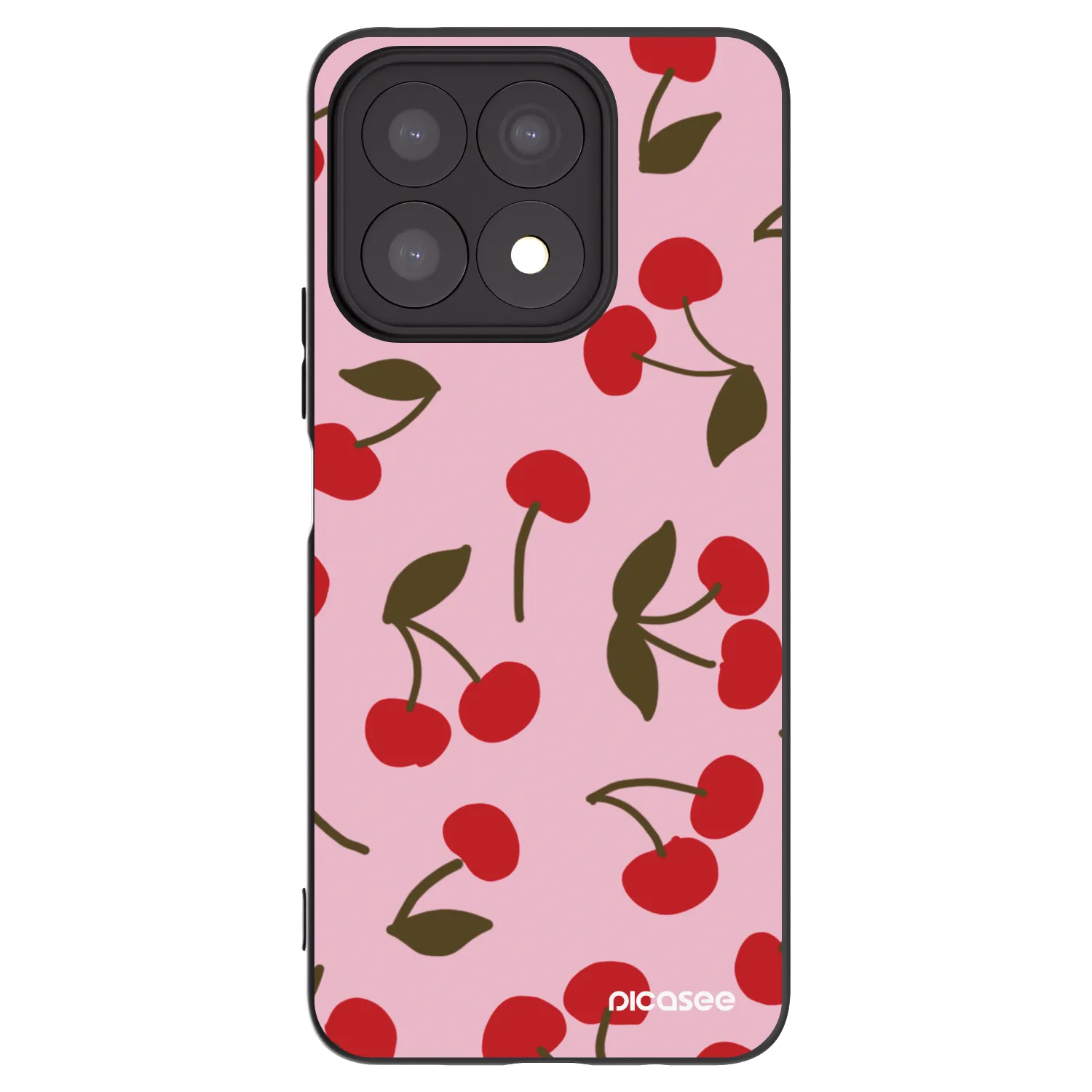 Picasee silikónový čierny obal pre Honor X8a - Cherry