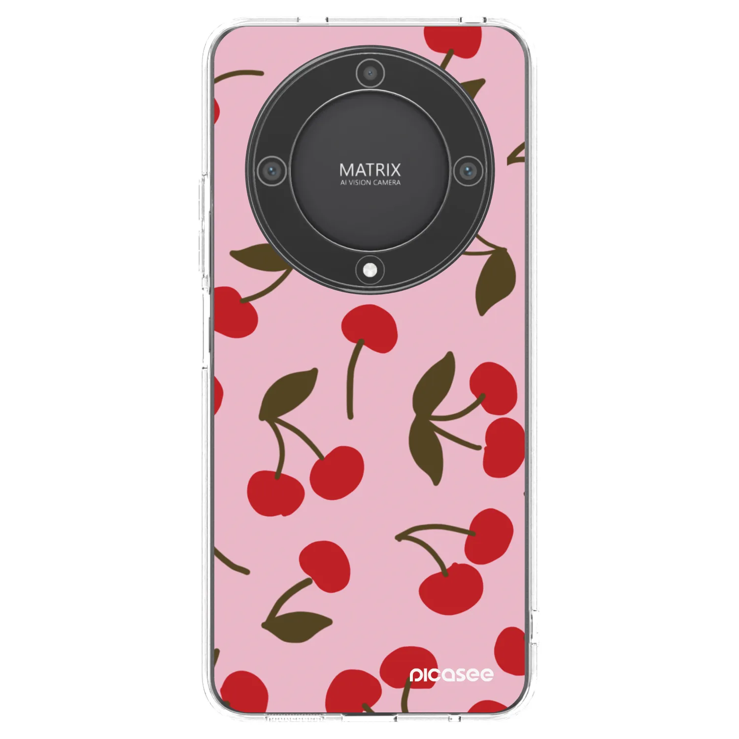 Picasee silikónový prehľadný obal pre Honor Magic5 Lite 5G - Cherry