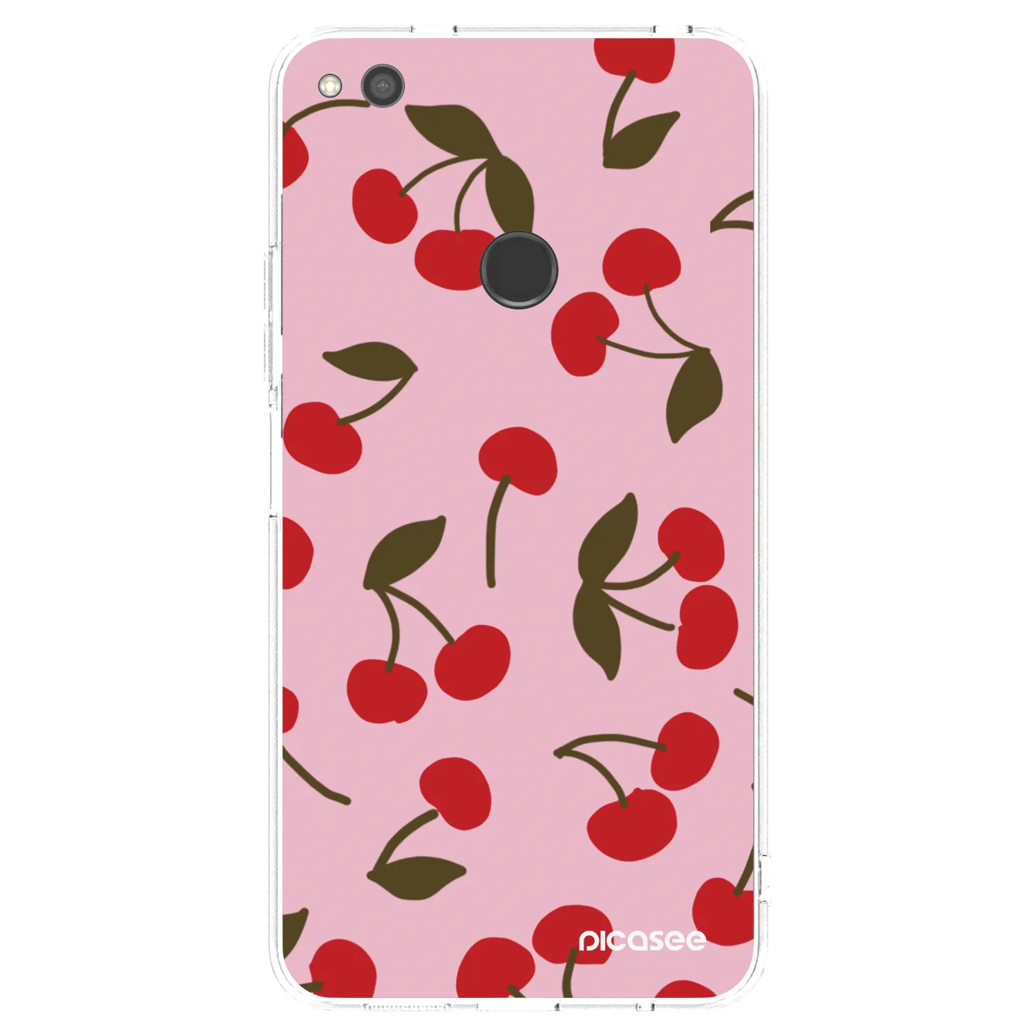 Picasee silikónový prehľadný obal pre Huawei P9 Lite 2017 - Cherry