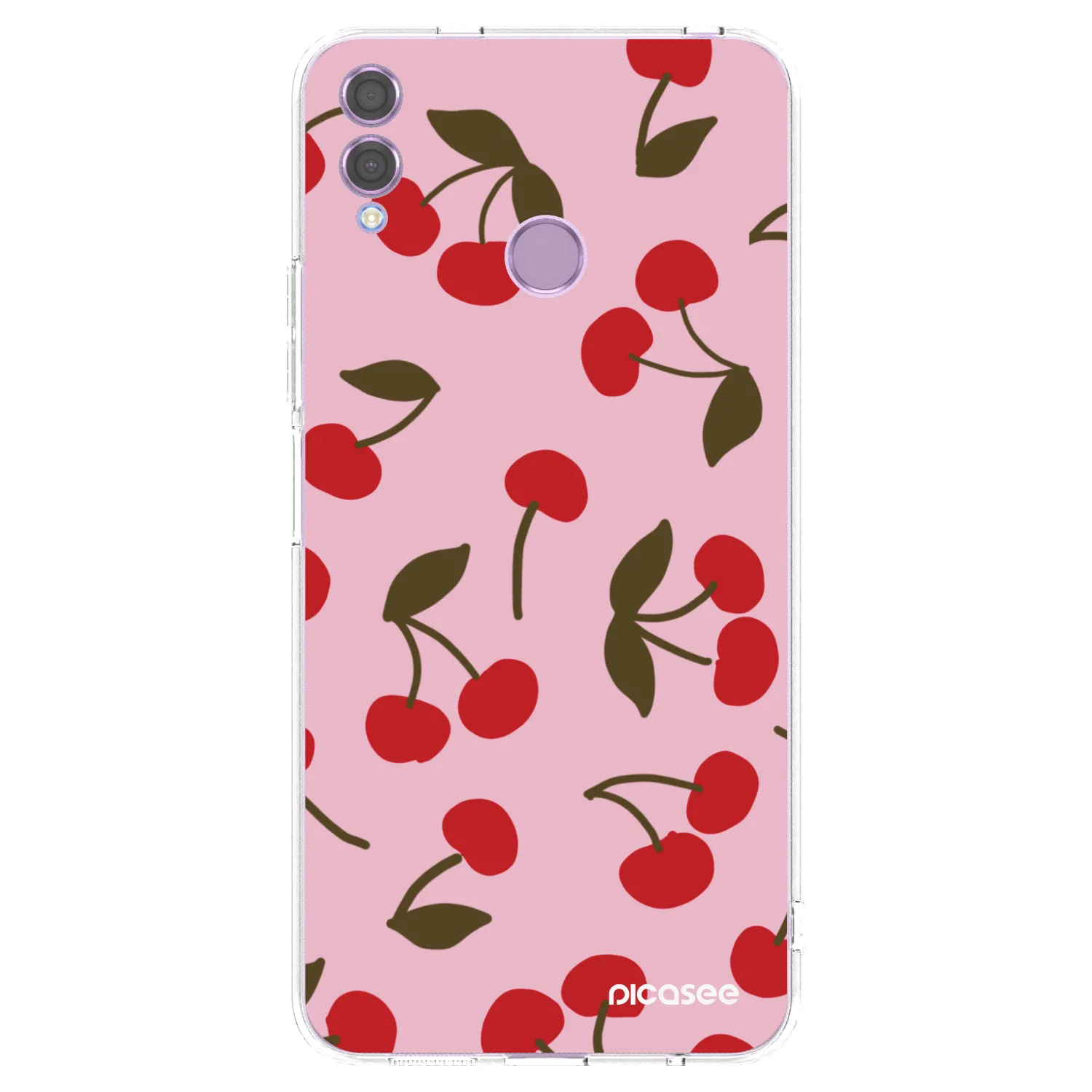 Picasee silikónový prehľadný obal pre Honor 8X - Cherry