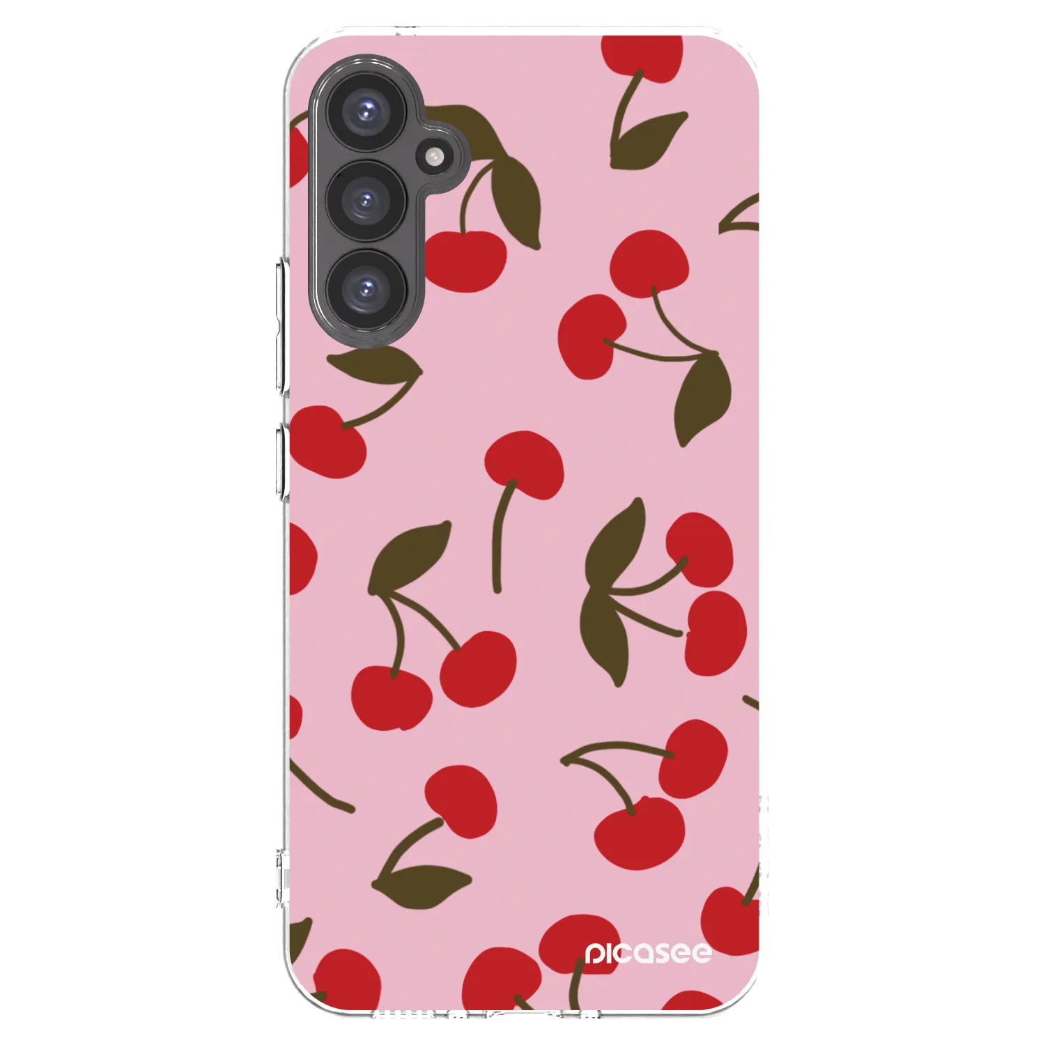 Picasee silikónový prehľadný obal pre Samsung Galaxy A34 5G A346B - Cherry