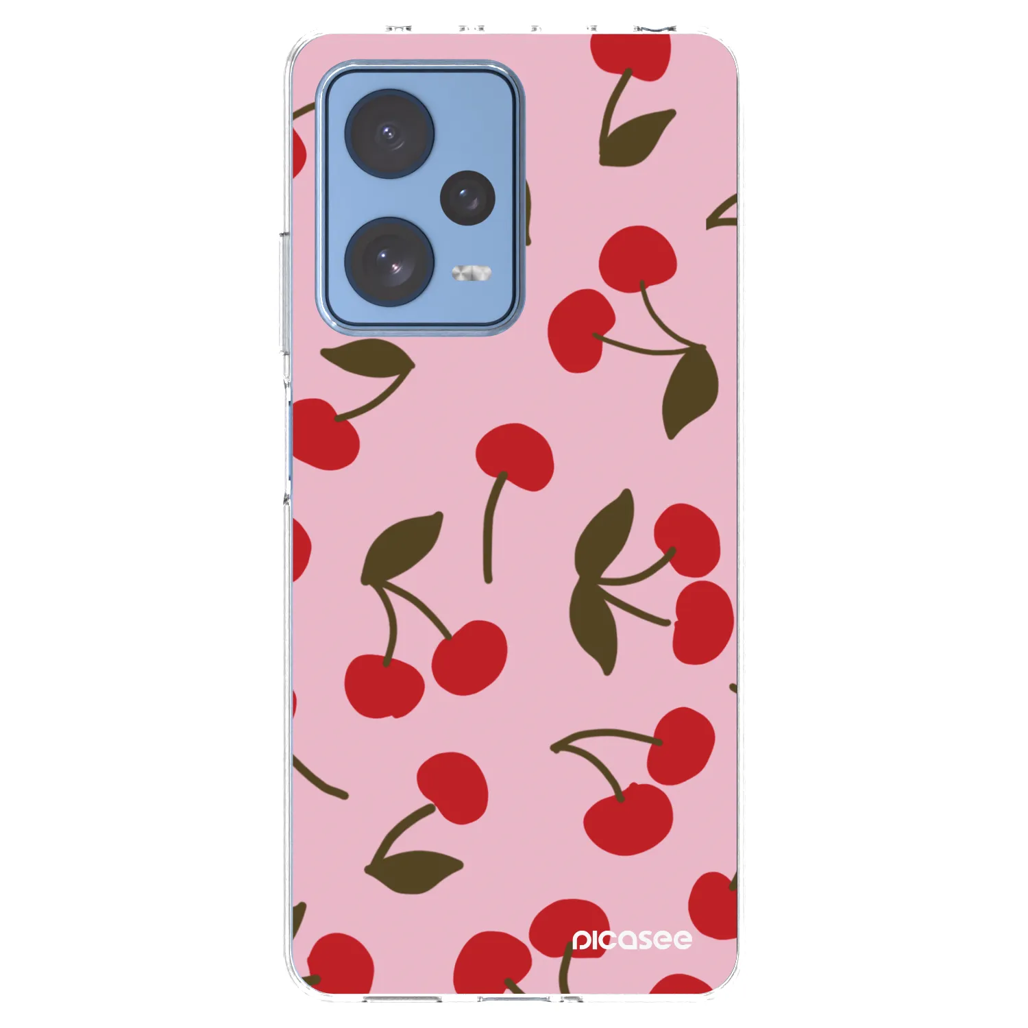 Picasee silikónový prehľadný obal pre Xiaomi Redmi Note 12 Pro 5G - Cherry