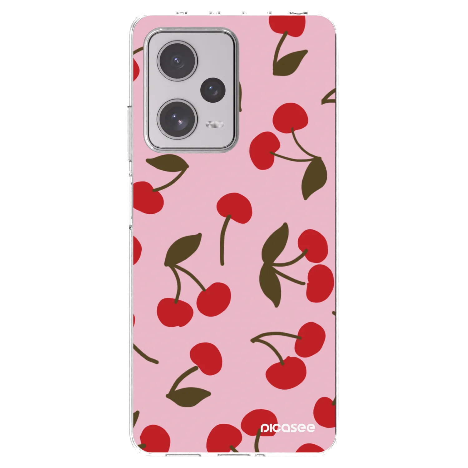 Picasee silikónový prehľadný obal pre Xiaomi Redmi Note 12 Pro+ 5G - Cherry