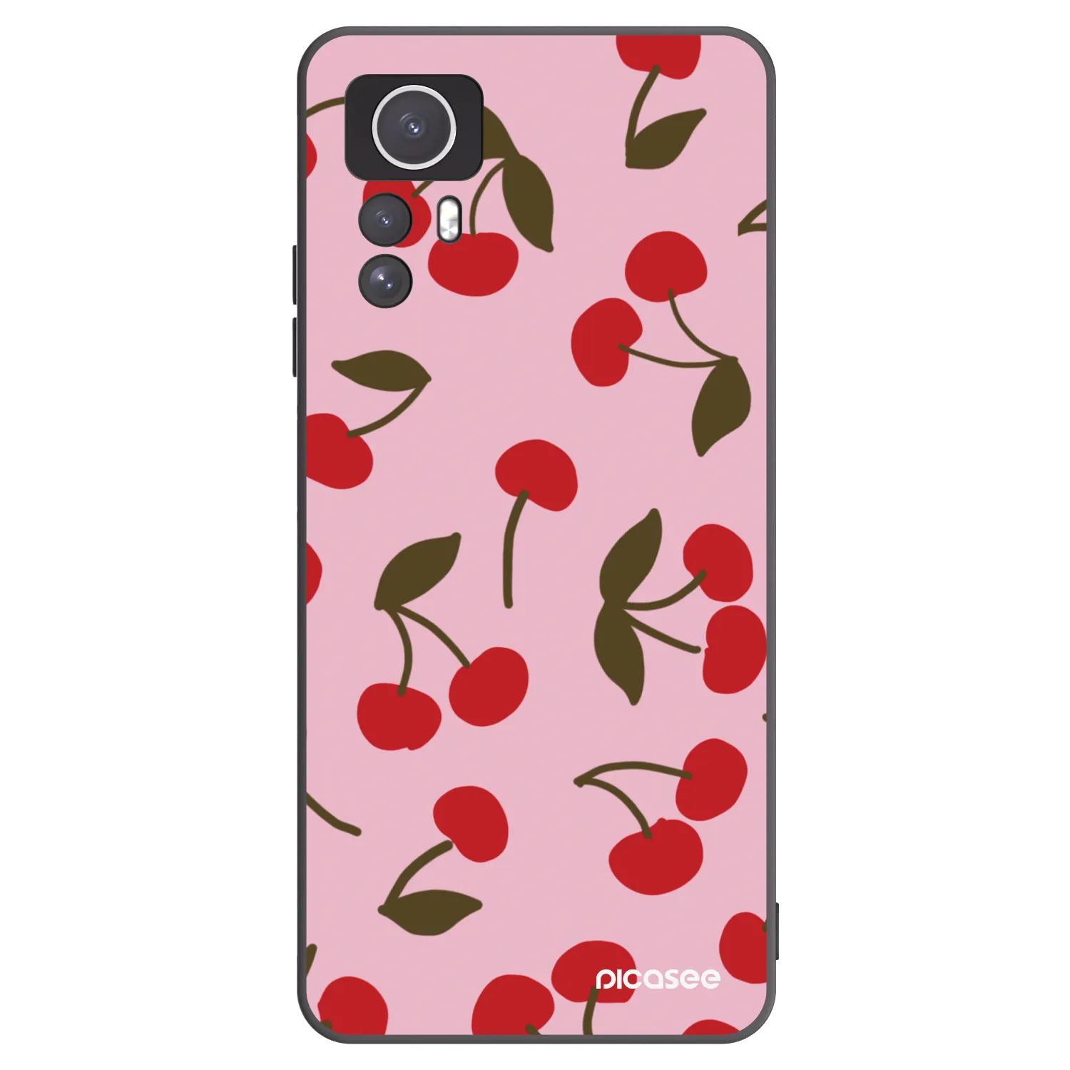 Picasee silikónový čierny obal pre Xiaomi Redmi Note 12S - Cherry