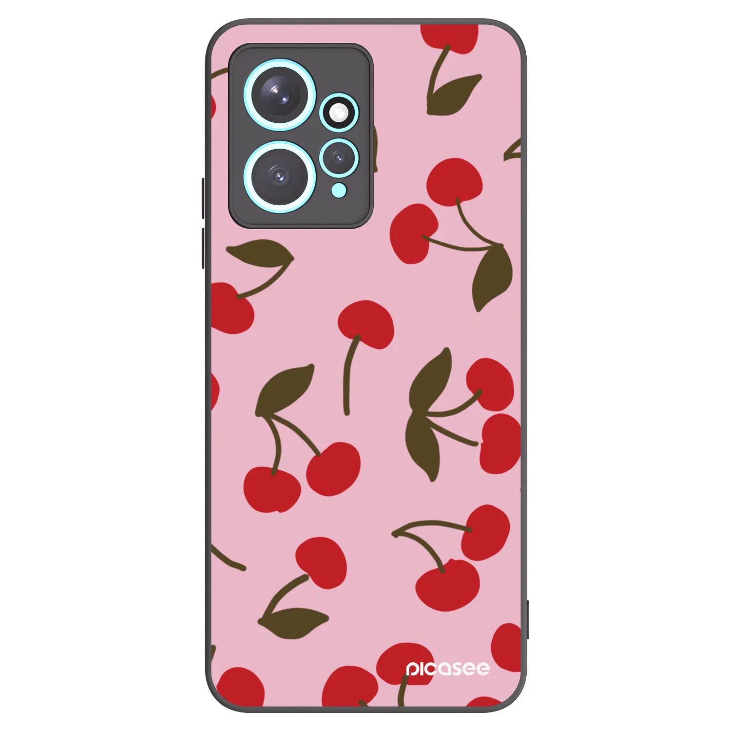 Picasee silikónový čierny obal pre Xiaomi Redmi Note 12 4G - Cherry