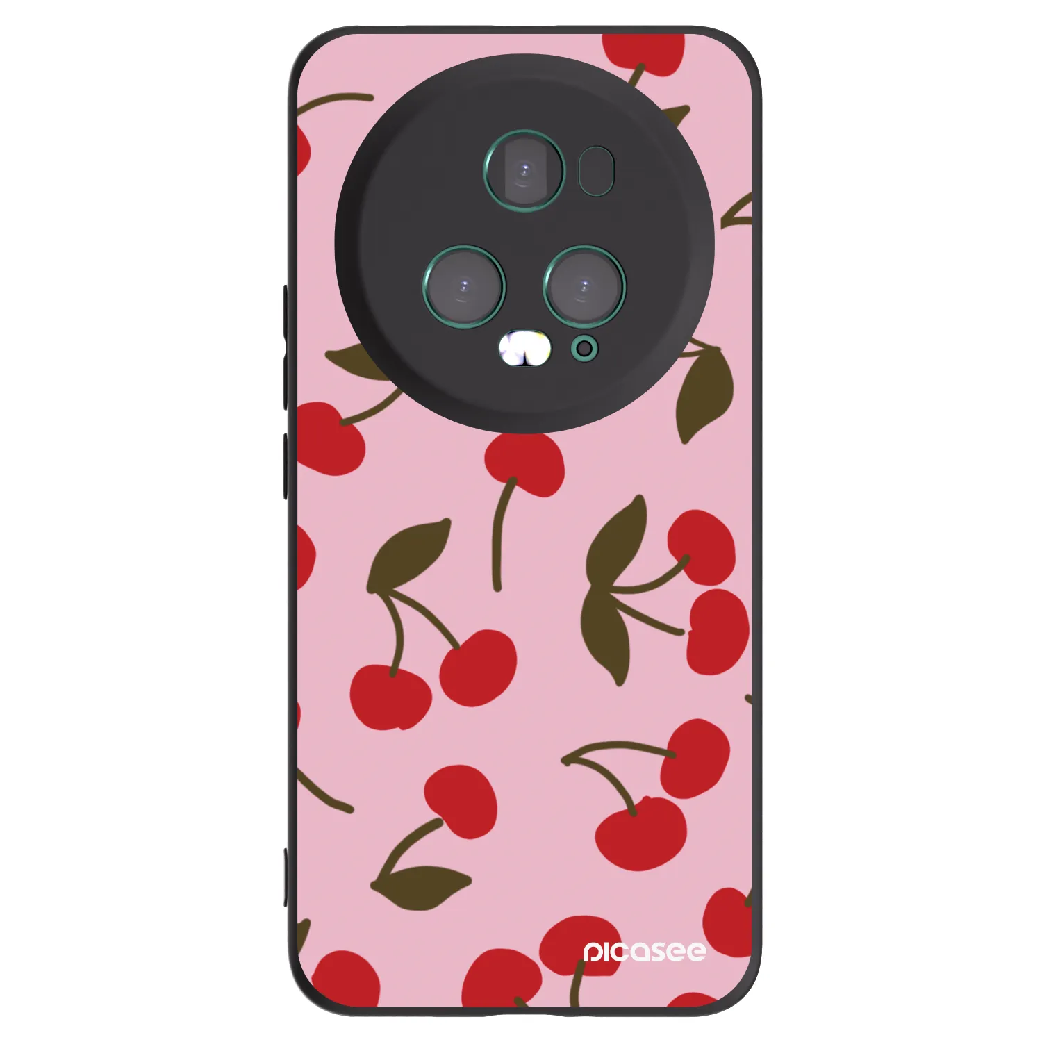 Picasee silikónový čierny obal pre Honor Magic5 Pro - Cherry