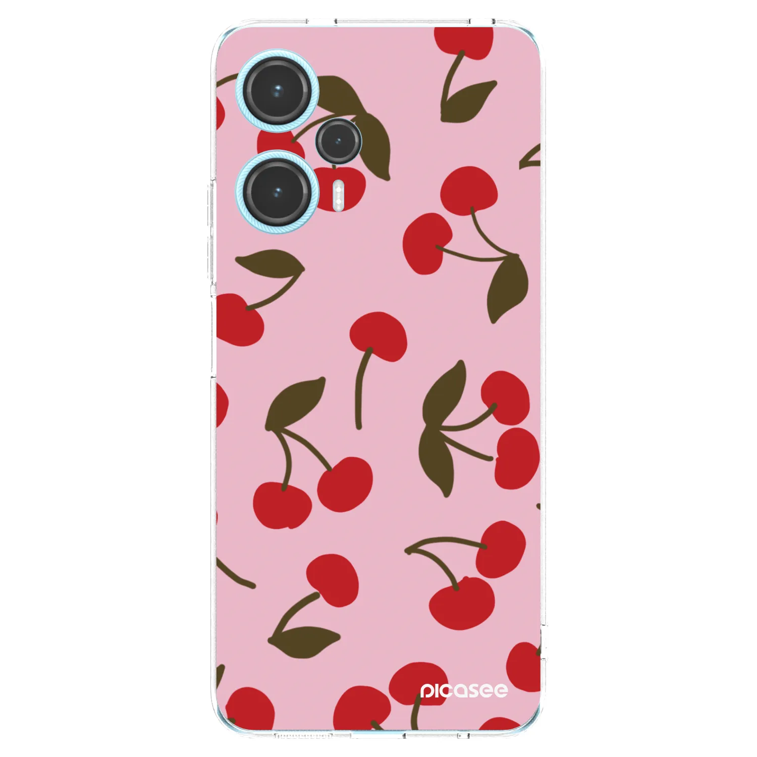 Picasee silikónový prehľadný obal pre Xiaomi Poco F5 - Cherry