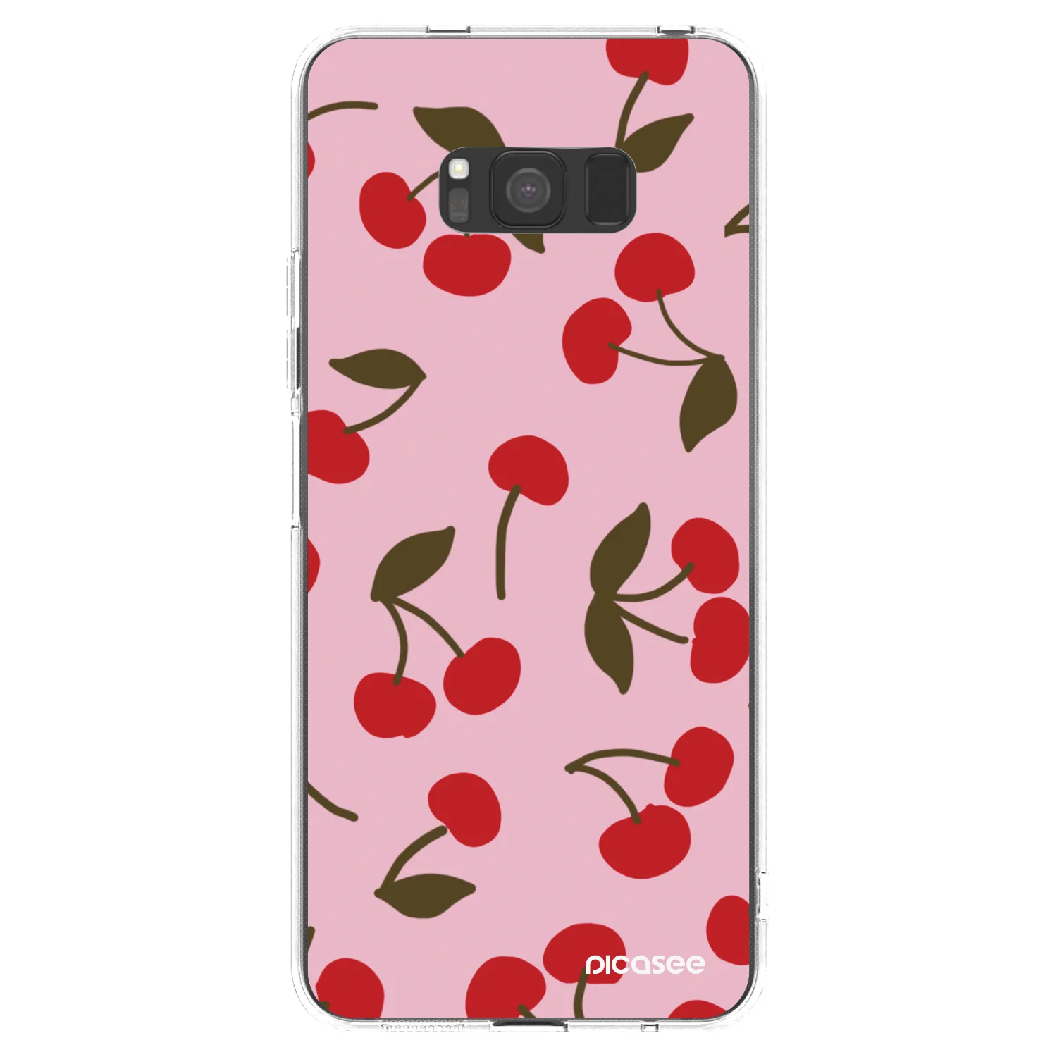 Picasee silikónový prehľadný obal pre Samsung Galaxy S8 G950F - Cherry