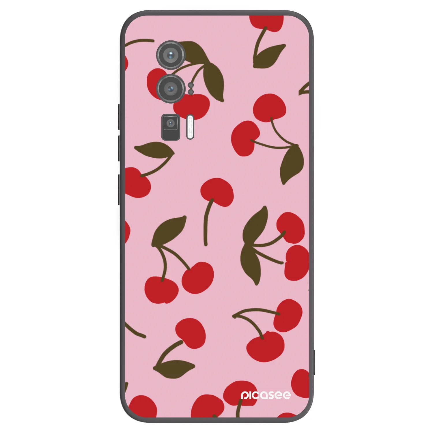 Picasee silikónový čierny obal pre Xiaomi Poco F5 Pro 5G - Cherry