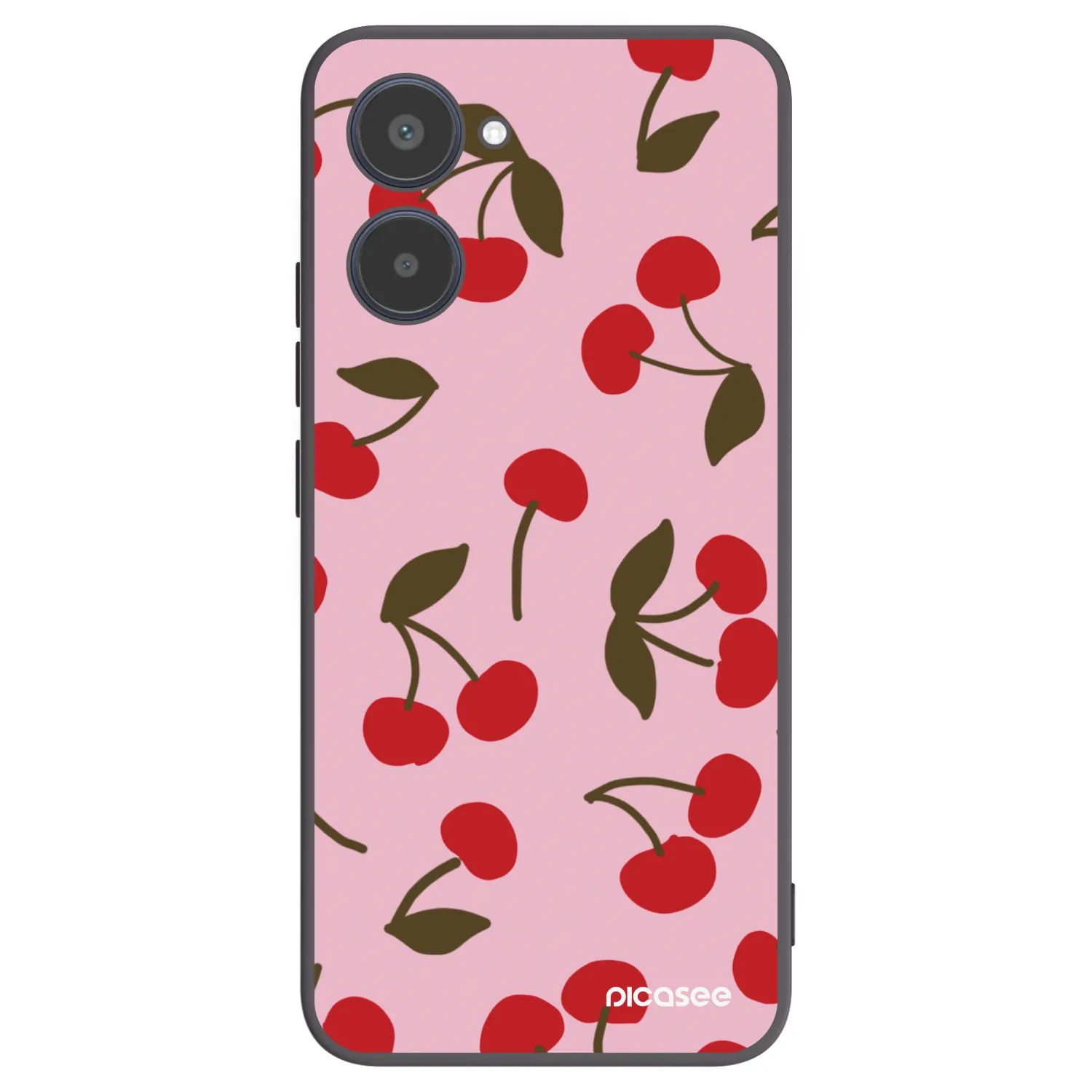 Picasee silikónový čierny obal pre Realme 10 4G - Cherry