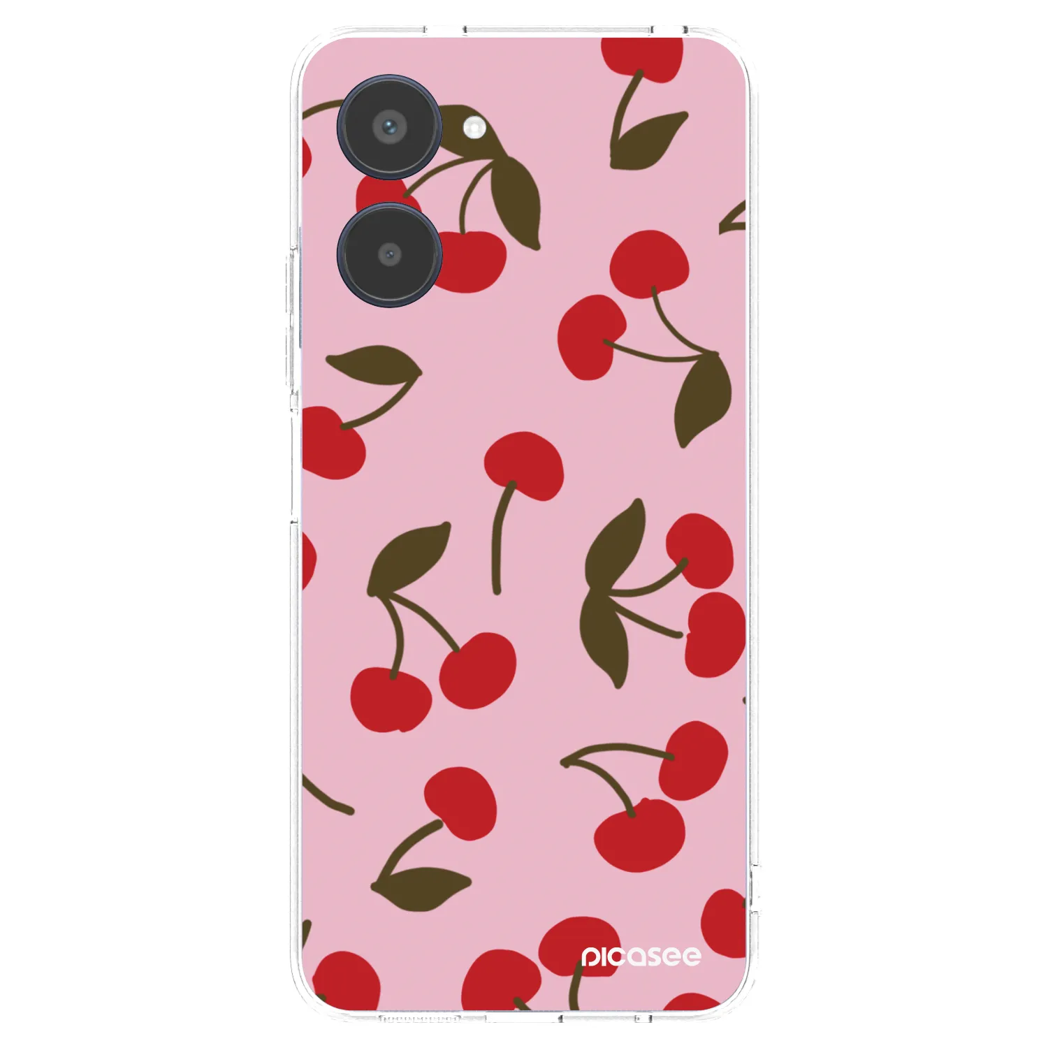 Picasee silikónový prehľadný obal pre Realme 10 4G - Cherry