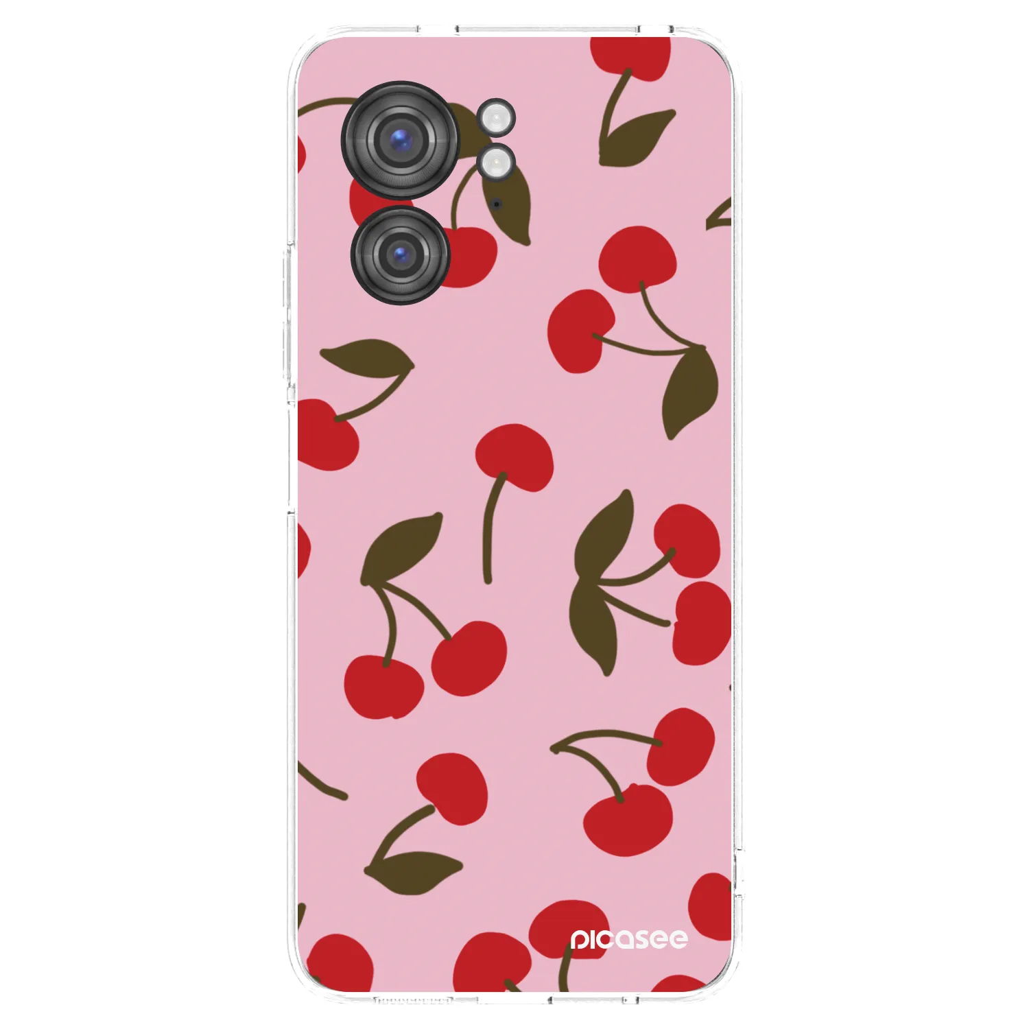 Picasee silikónový prehľadný obal pre Motorola Edge 40 - Cherry