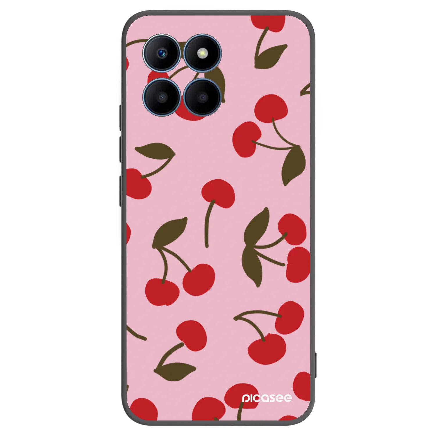 Picasee silikónový čierny obal pre Honor 70 Lite - Cherry