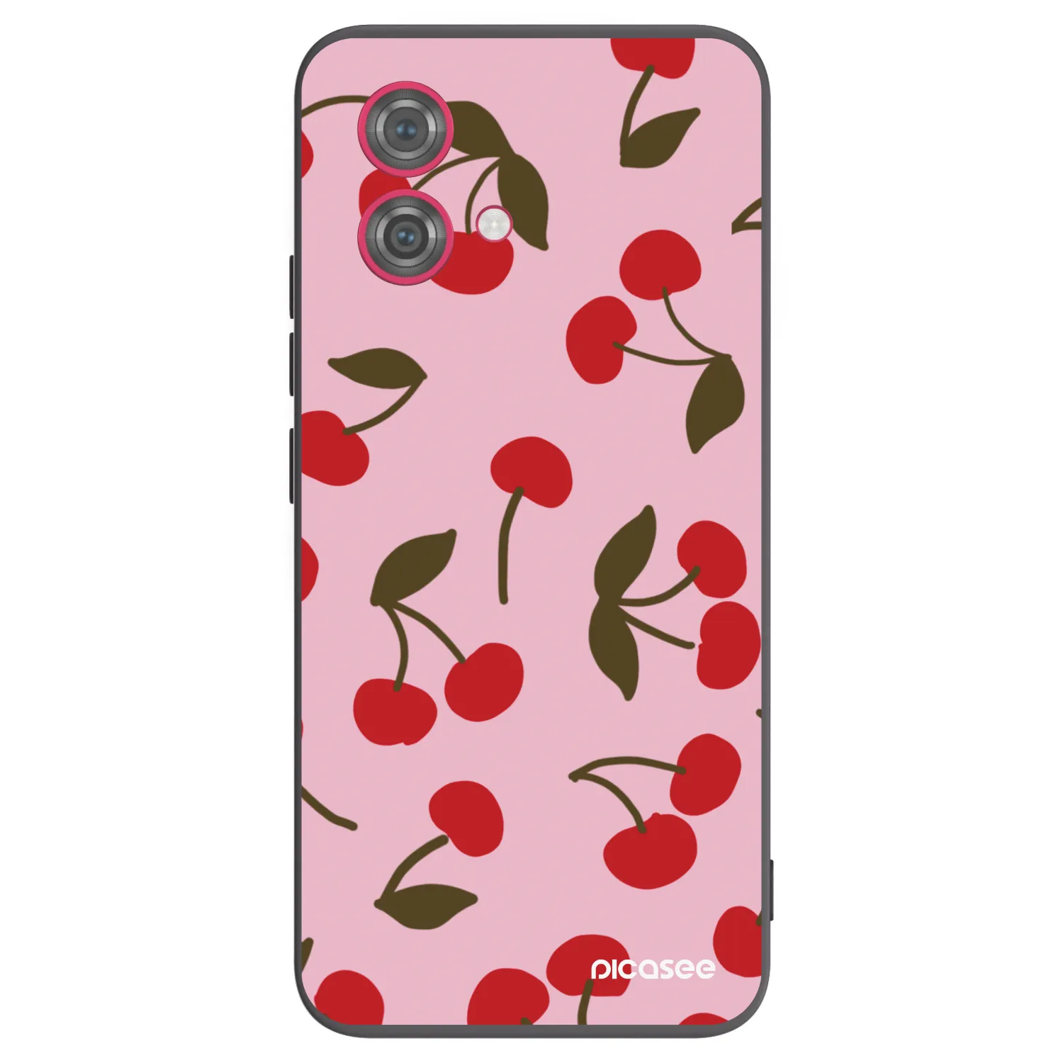 Picasee silikónový čierny obal pre Motorola Moto G84 5G - Cherry