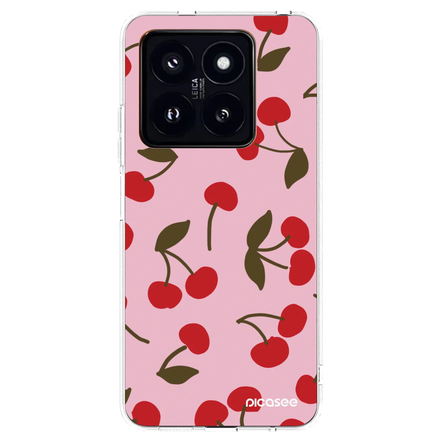 Picasee silikónový prehľadný obal pre Xiaomi 14 Pro - Cherry