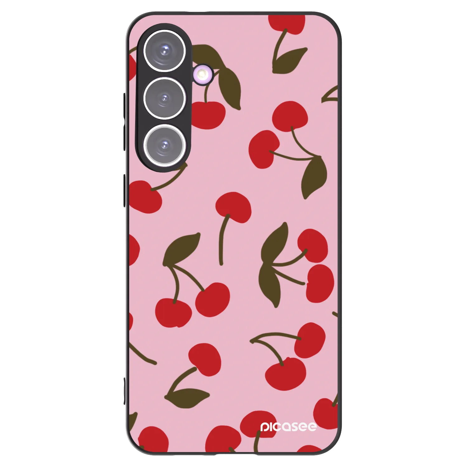 Picasee silikónový čierny obal pre Samsung Galaxy S24+ S926B 5G - Cherry
