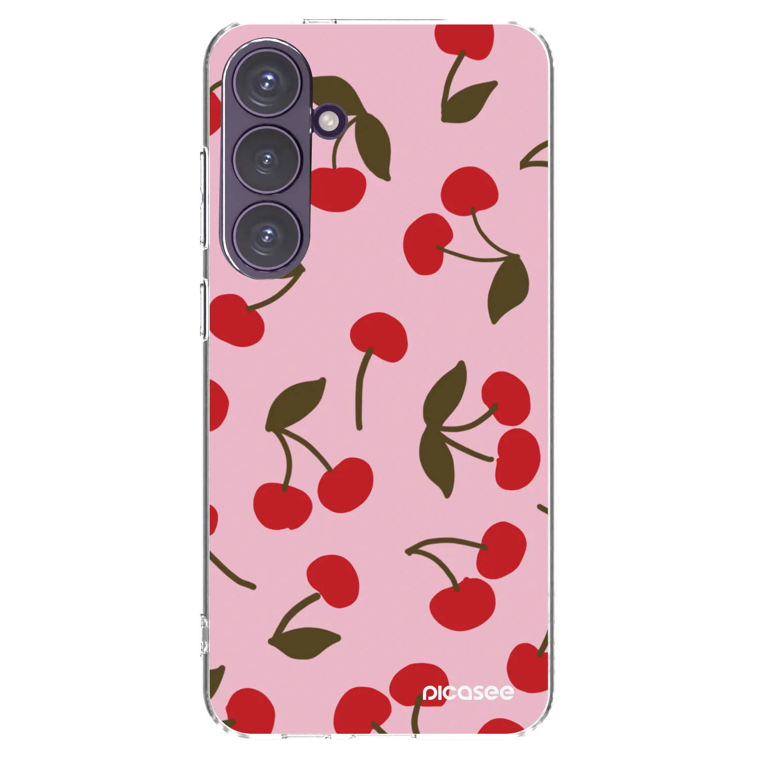Picasee silikónový prehľadný obal pre Samsung Galaxy S24+ S926B 5G - Cherry