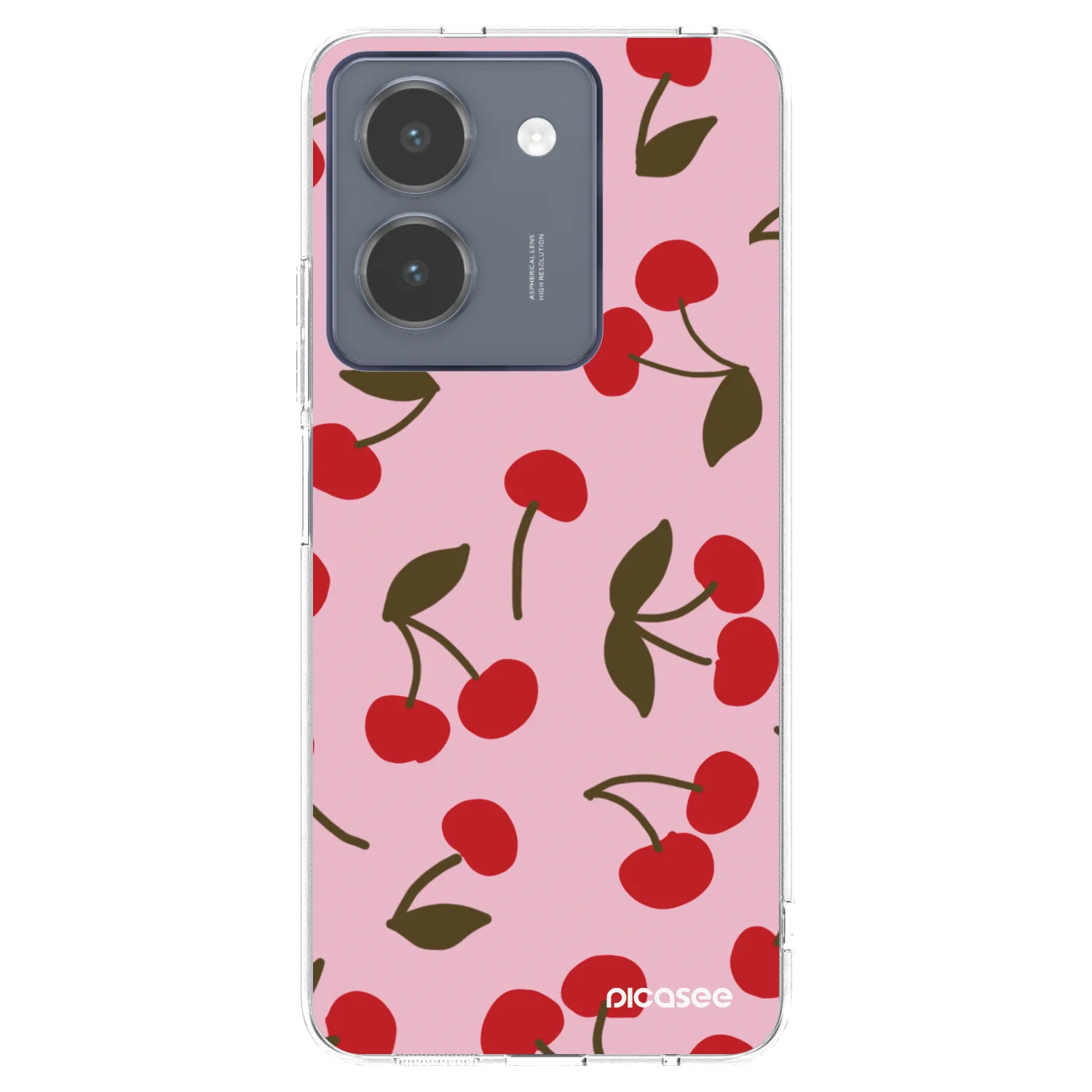 Picasee silikónový prehľadný obal pre Vivo Y36 4G - Cherry