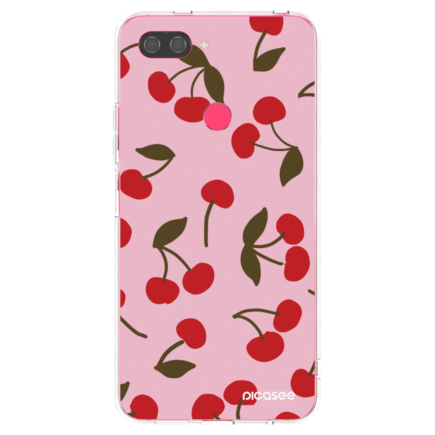 Picasee silikónový prehľadný obal pre Xiaomi Mi 8 Lite - Cherry