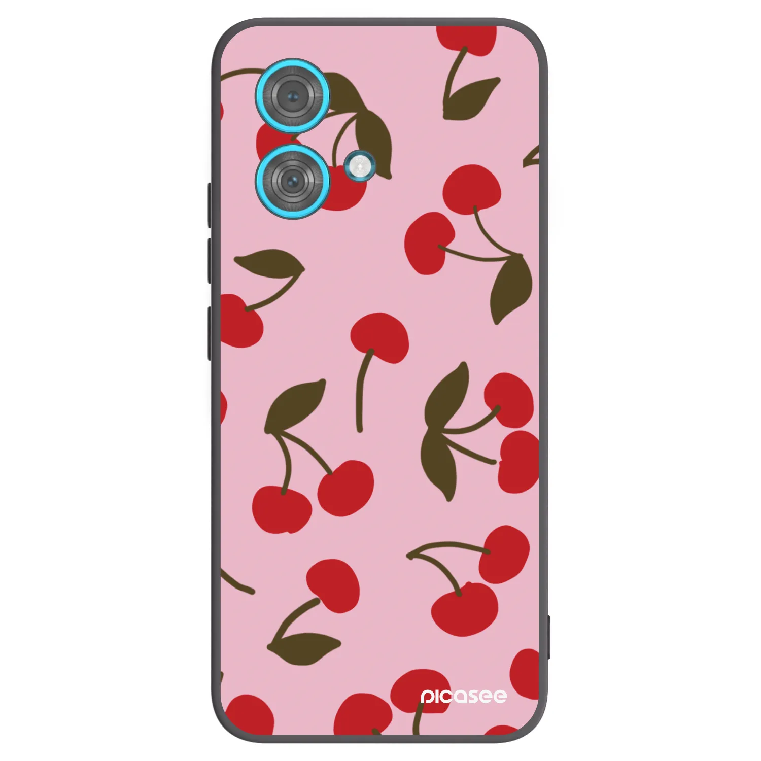 Picasee silikónový čierny obal pre Motorola Edge 40 Neo - Cherry
