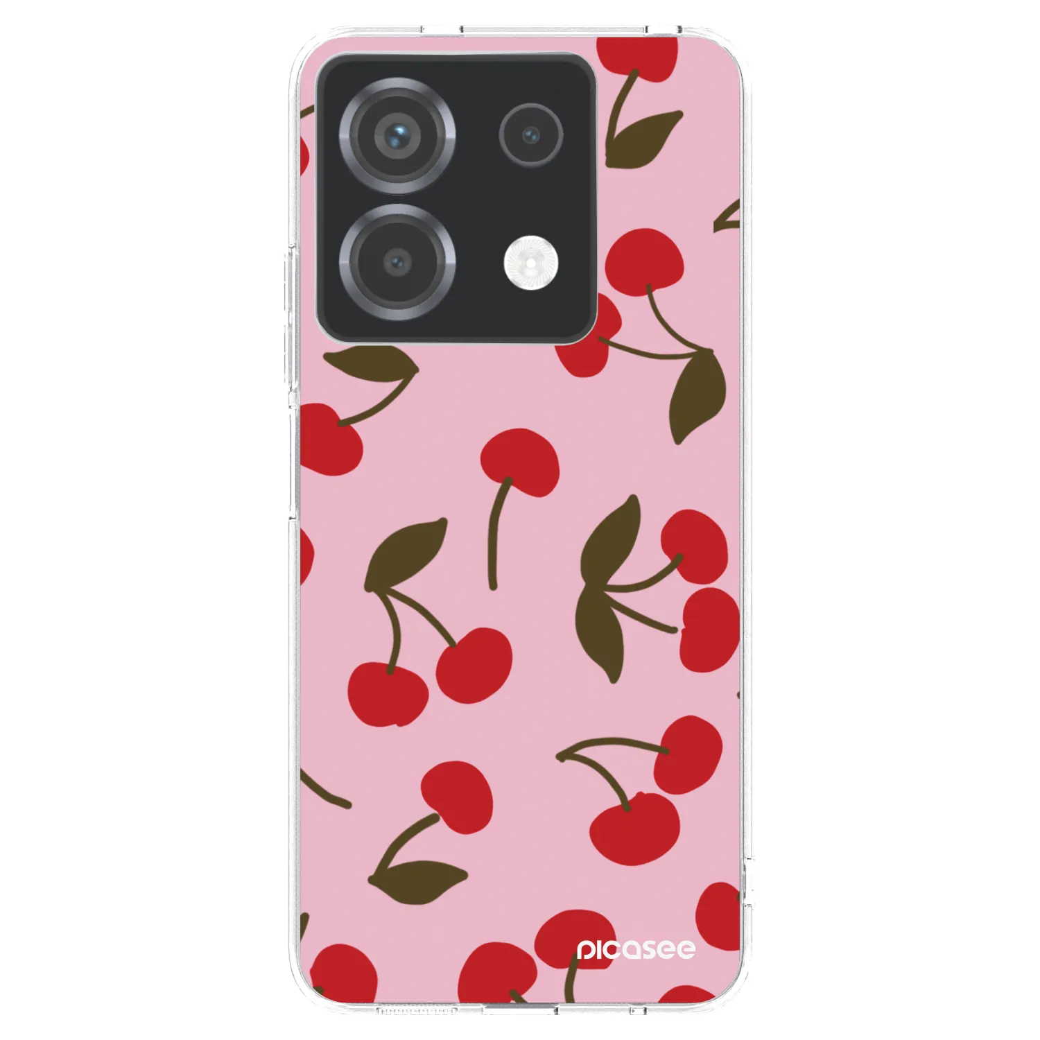 Picasee silikónový prehľadný obal pre Xiaomi Poco X6 - Cherry