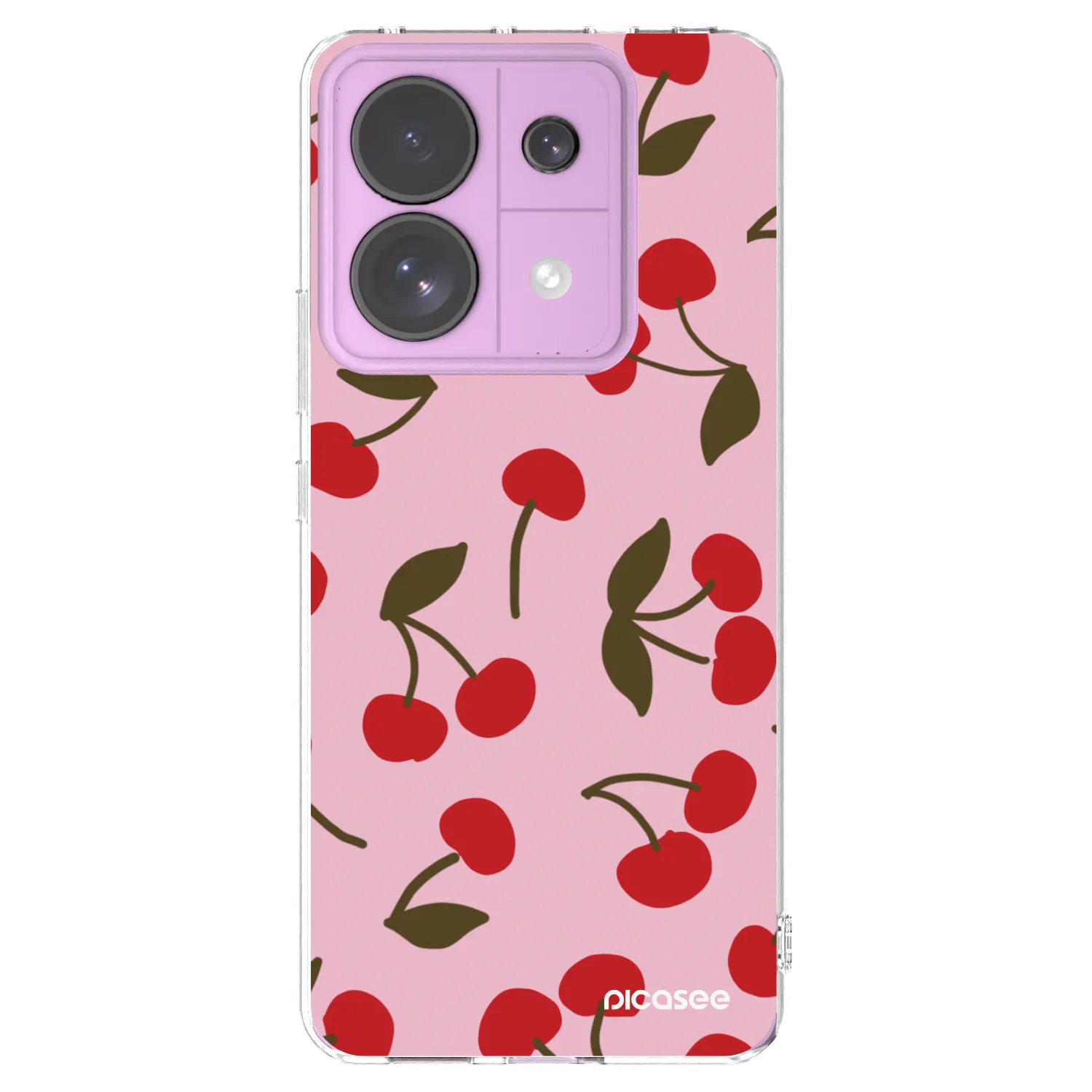 Picasee silikónový prehľadný obal pre Xiaomi Redmi Note 13 Pro 5G - Cherry