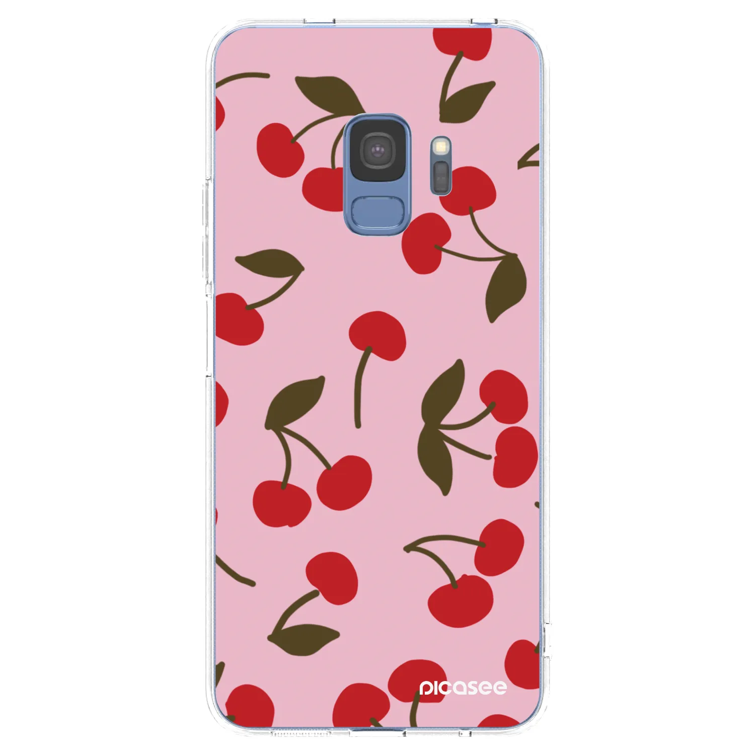 Picasee silikónový prehľadný obal pre Samsung Galaxy S9 G960F - Cherry