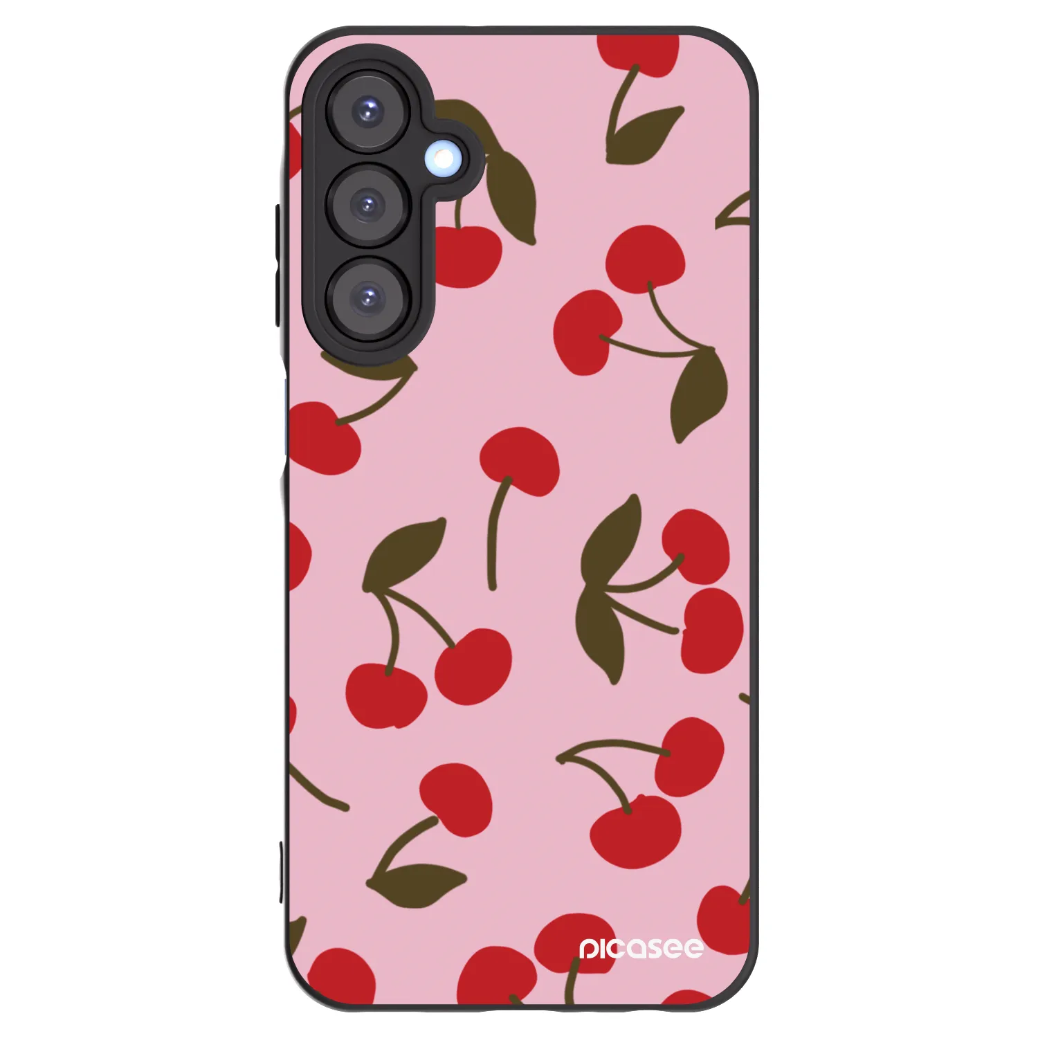 Picasee silikónový čierny obal pre Samsung Galaxy A25 A256B 5G - Cherry