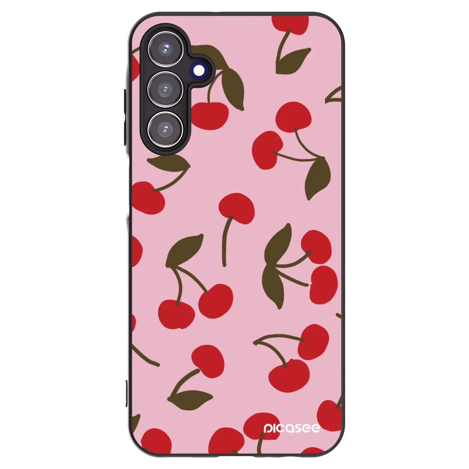 Picasee silikónový čierny obal pre Samsung Galaxy A15 A156B 5G - Cherry