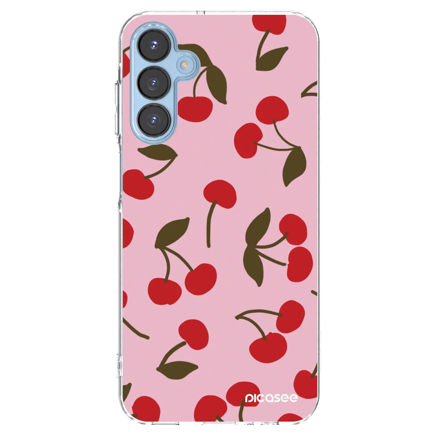 Picasee silikónový prehľadný obal pre Samsung Galaxy A15 A156B 5G - Cherry