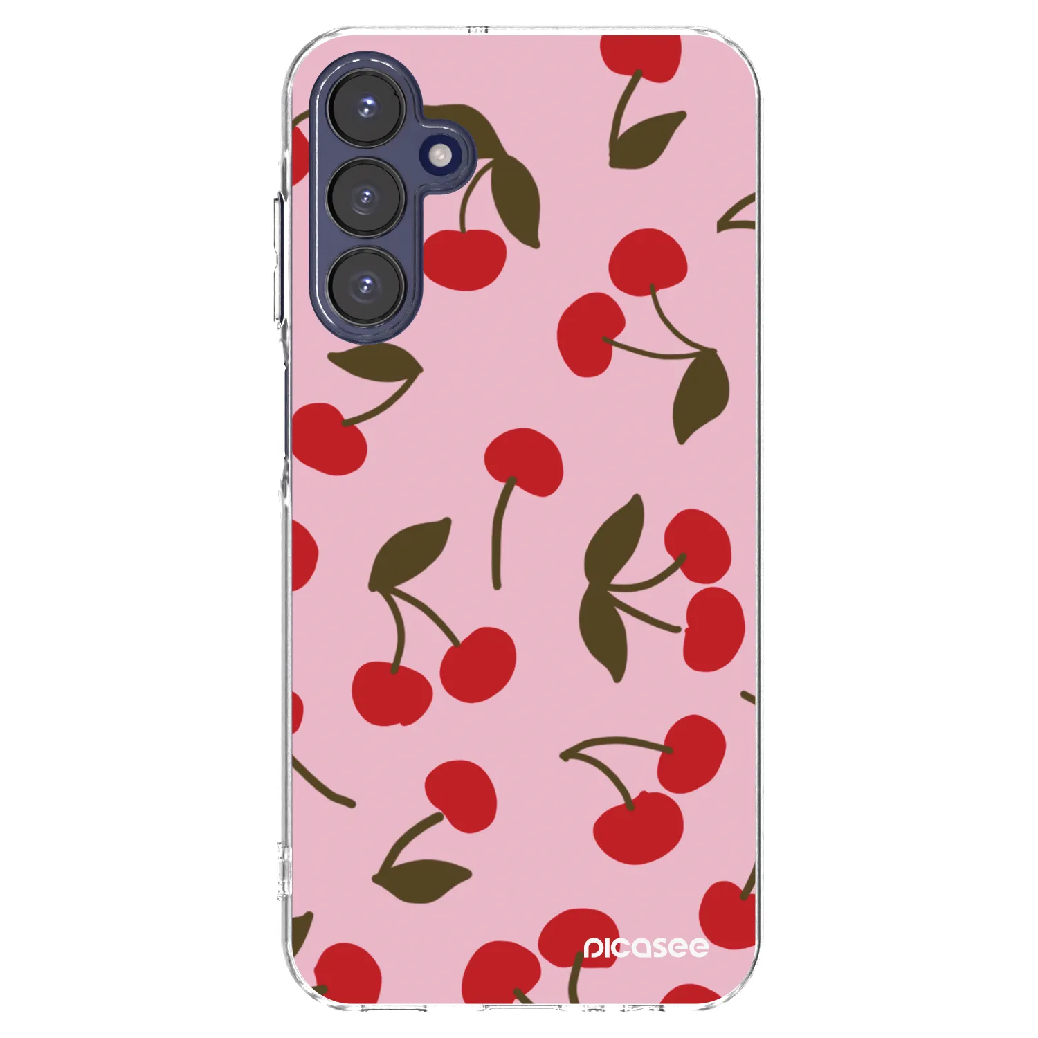 Picasee silikónový prehľadný obal pre Samsung Galaxy A15 A155F 4G - Cherry