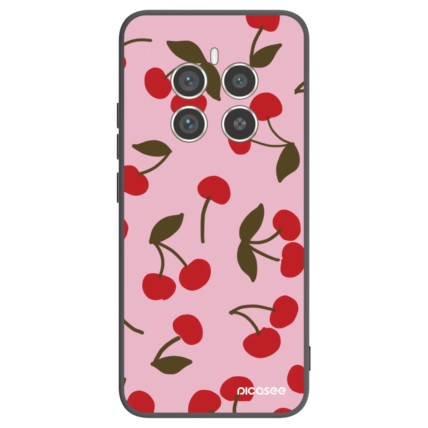 Picasee silikónový čierny obal pre Realme 12 Pro 5G - Cherry