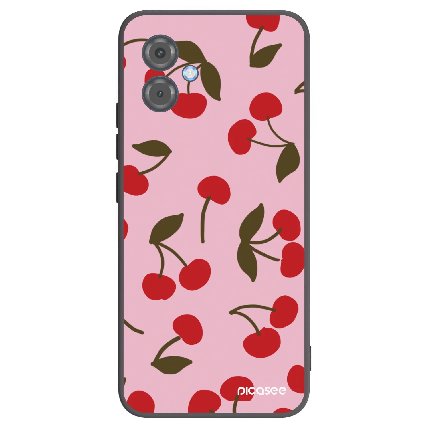 Picasee silikónový čierny obal pre Motorola Moto G14 - Cherry