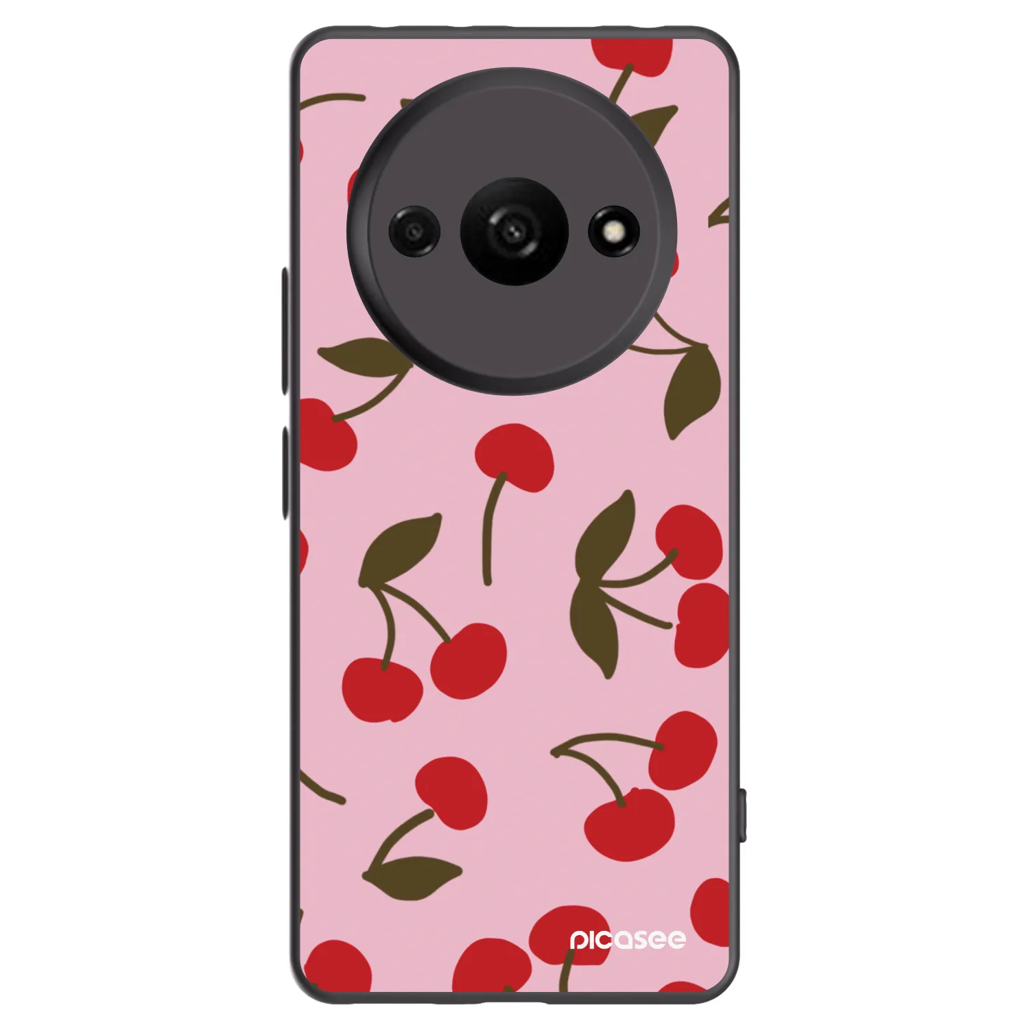 Picasee silikónový čierny obal pre Xiaomi Redmi A3 - Cherry
