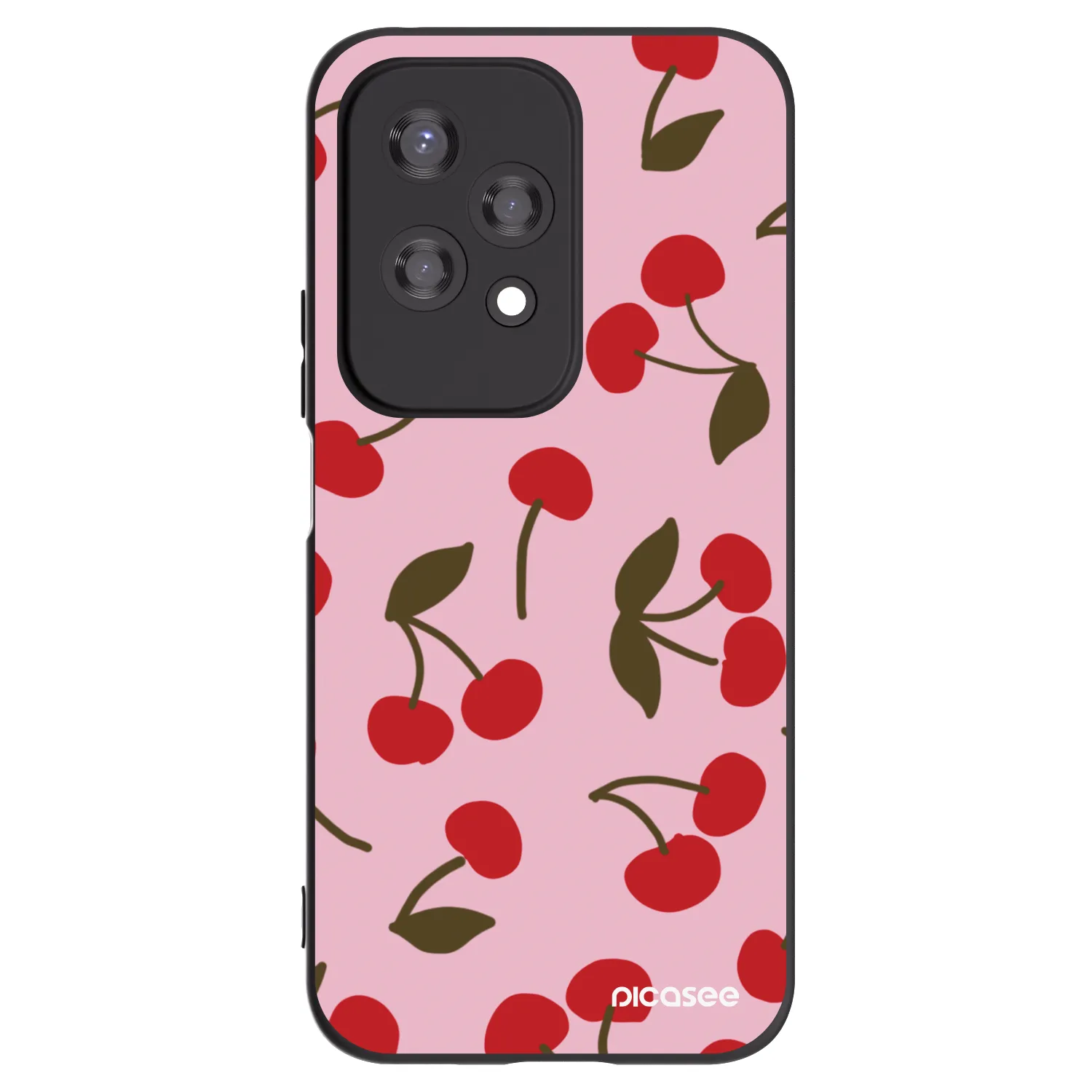 Picasee silikónový čierny obal pre Honor 200 Lite - Cherry