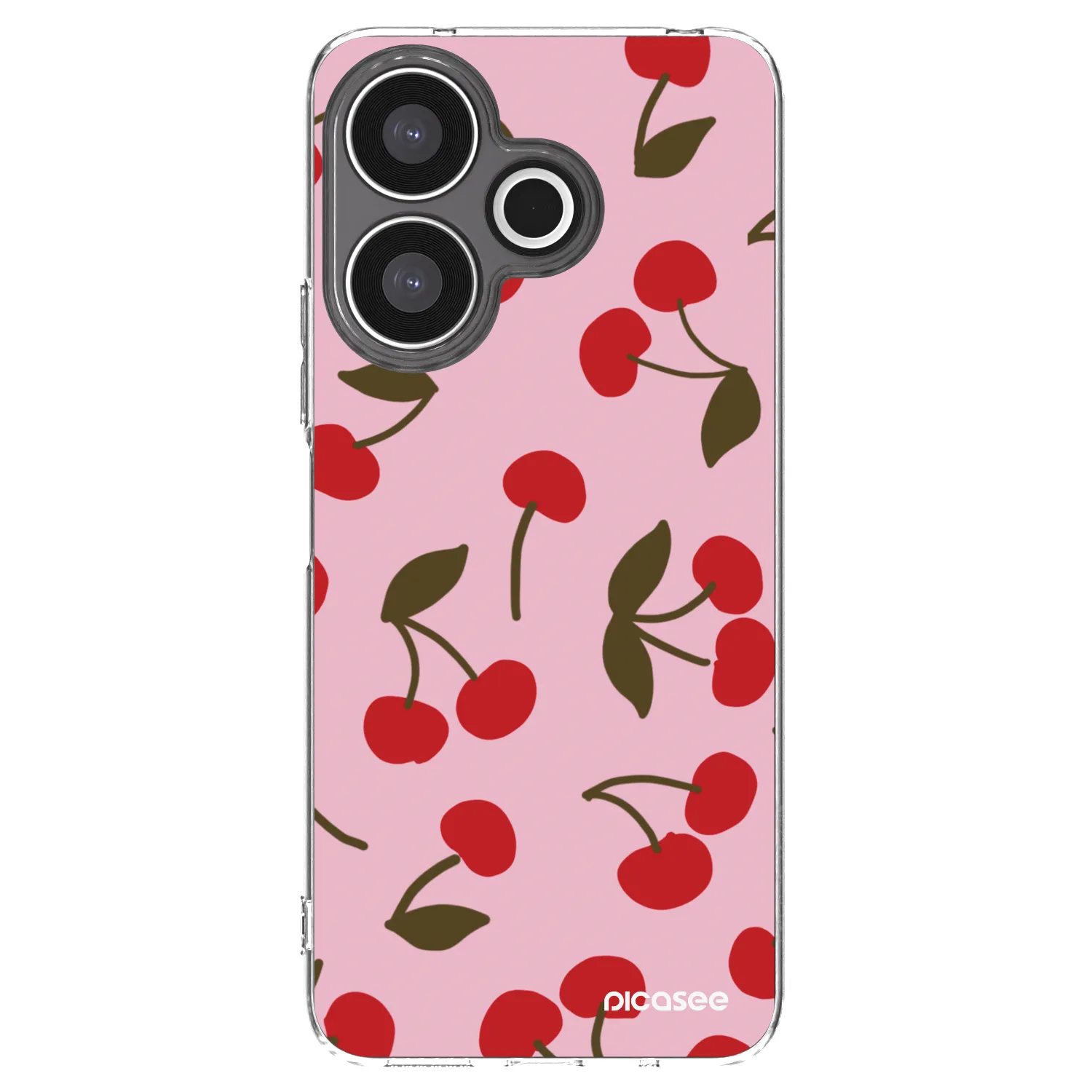 Picasee silikónový prehľadný obal pre Xiaomi Redmi 13 4G - Cherry