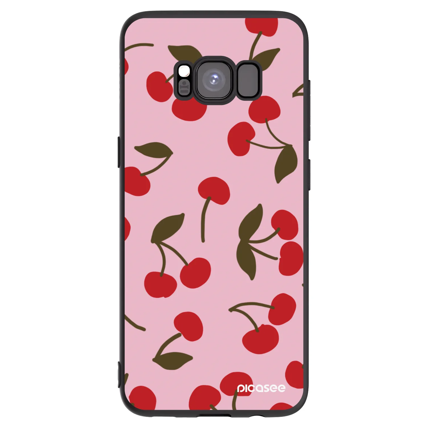 Picasee silikónový čierny obal pre Samsung Galaxy S8 G950F - Cherry