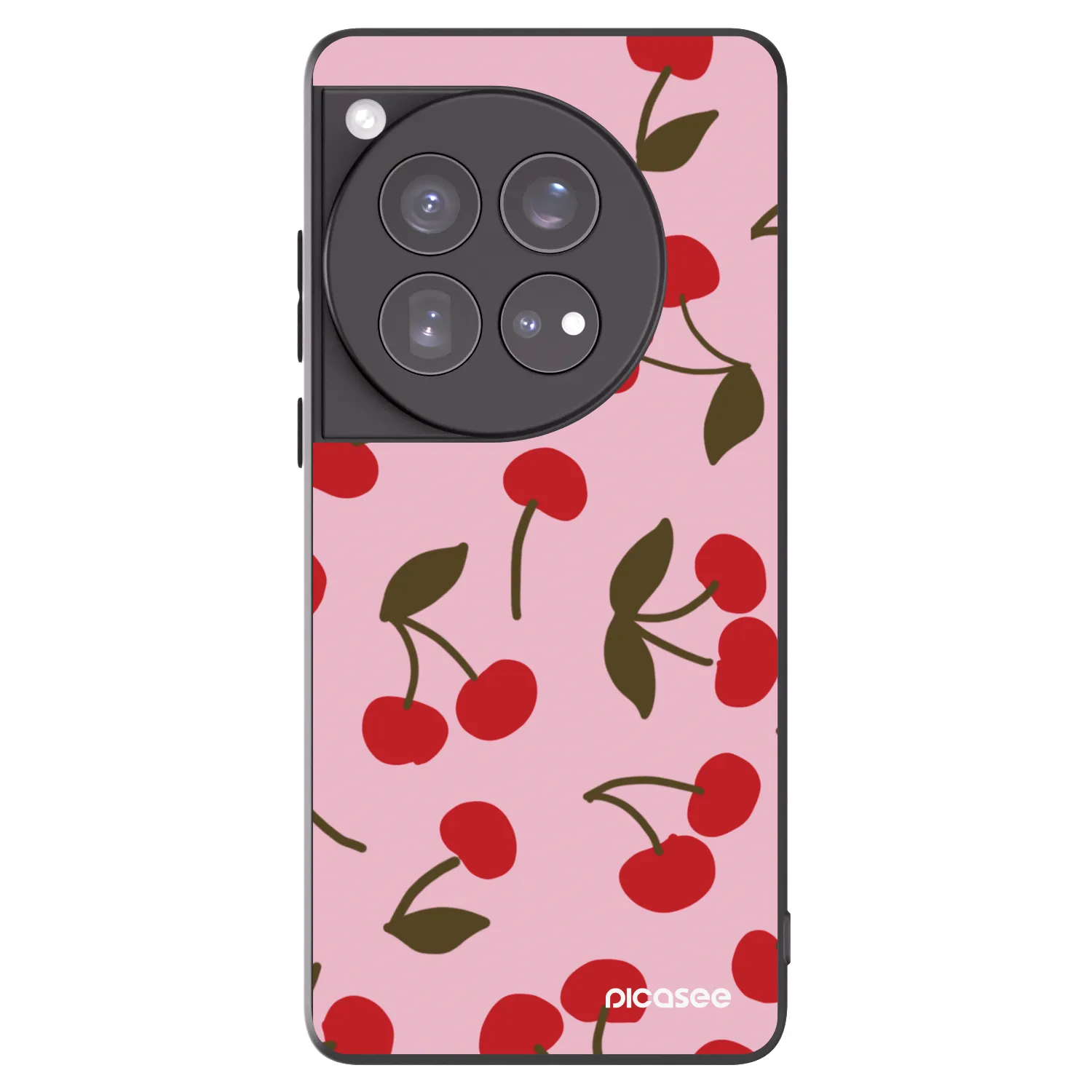 Picasee silikónový čierny obal pre OnePlus 12 5G - Cherry