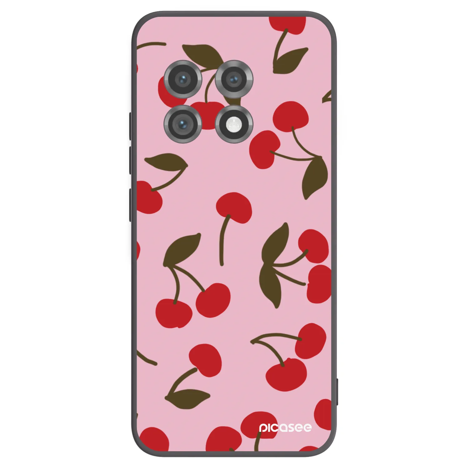 Picasee silikónový čierny obal pre OnePlus 11 5G - Cherry