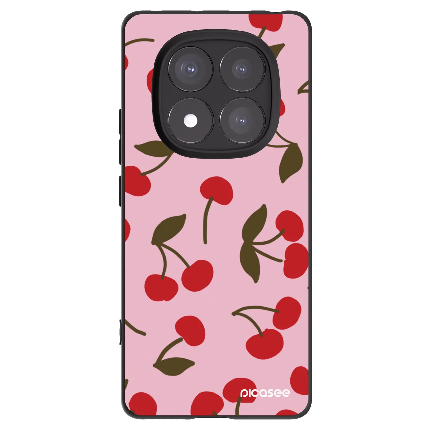 Picasee silikónový čierny obal pre Xiaomi Redmi Note 14 Pro 5G - Cherry